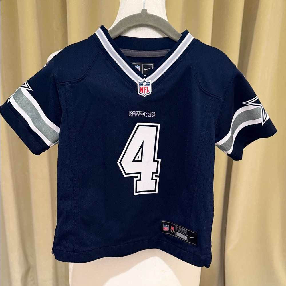 Nike - Toddler Dallas Cowboys Dan Prescott -  Navy Game Jersey - Sizes: 3T & 4T